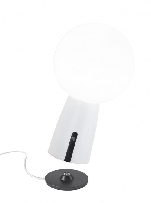 Olimpia White Cordless Lamp 10"