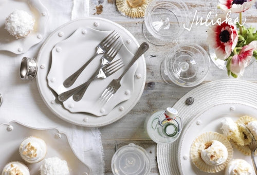 Berry & Thread Whitewash Scalloped Salad Plate