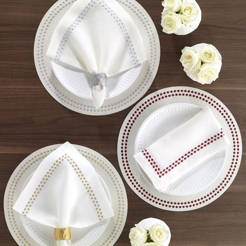 Pearls Napkins 21" Willow