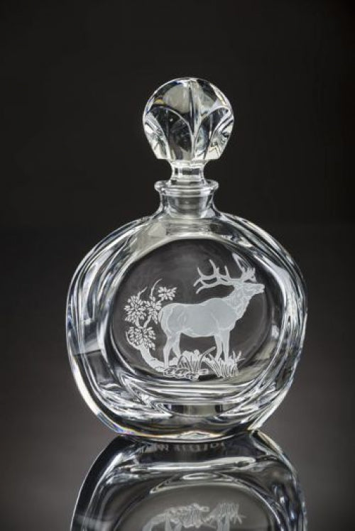 American Wildlife Elk Round Decanter