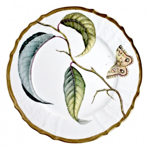 Antique Forest Leaves Dinner Plate