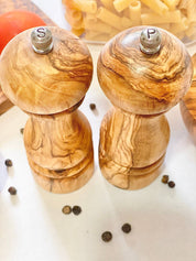 Olive Wood Salt/Pepper Mill 6.5" (sold individually): Salt
