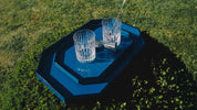 Octogone Tray - Blue