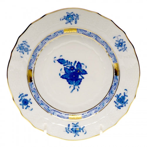 Chinese Bouquet Blue Dessert Plate