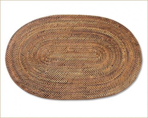 Rattan Oval Placemats Set of Four