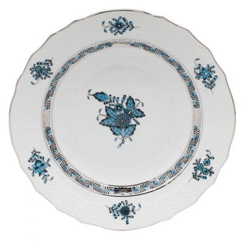 Chinese Bouquet Turquoise Dinner Plate