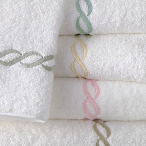 Classic Chain White Hand Towel