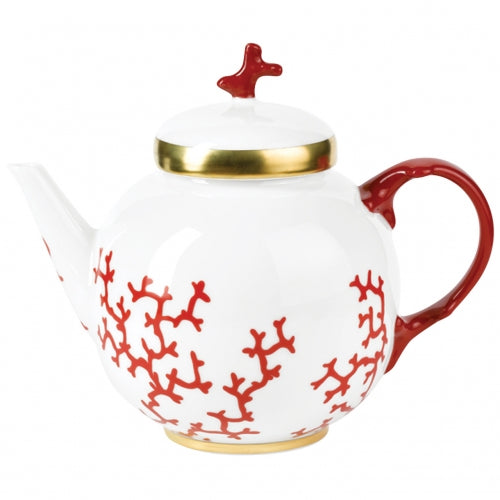 Cristobal Red Tea Pot 6 1/2"