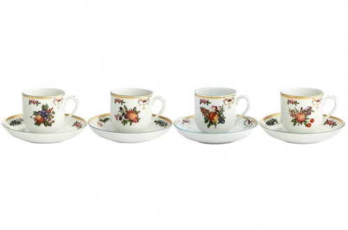 Duke of Gloucester Cup and Saucer, Set of Four