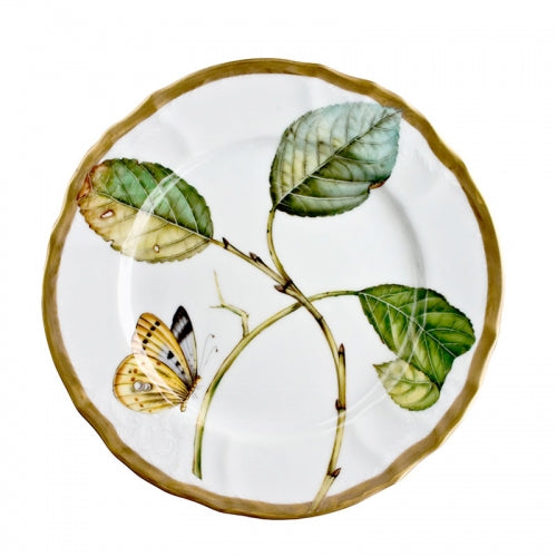 Antique Forest Leaves Salad Plate