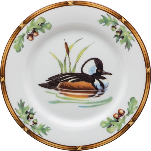 Game Birds Hooded Merganser Bread and Butter Plate