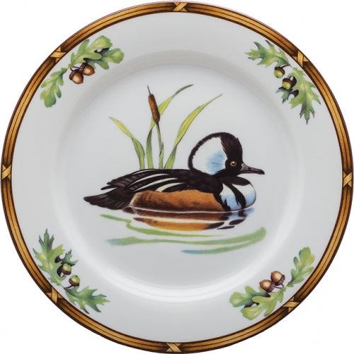 Game Birds Hooded Merganser Salad Plate