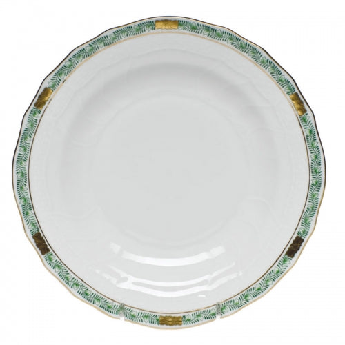 Chinese Bouquet Garland Green Dessert Plate