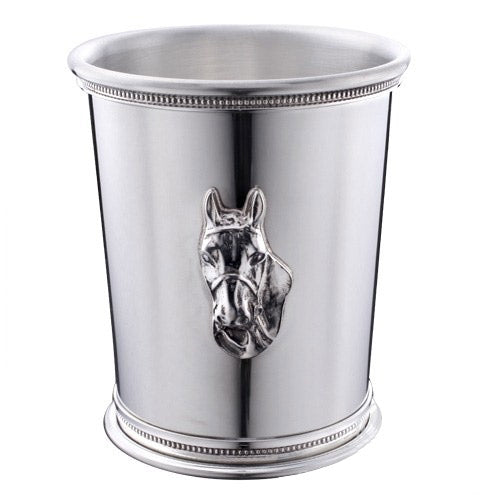 Pewter Julep Cup With Horsehead