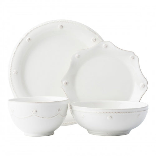 Berry & Thread Whitewash Four Piece Place Setting