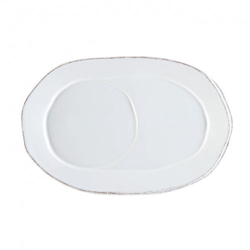 Lastra White Oval Tray