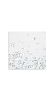 Falling Flower Linen Napkin - Lt. Blue - 20 x 20"