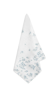 Falling Flower Linen Napkin - Lt. Blue - 20 x 20"