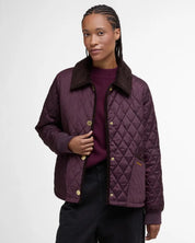 Marla Quilted Jacket - Black Cherry/Dark Brown/ Muted Tartan