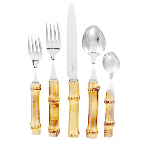 Bamboo Five Piece Flatware Place Setting