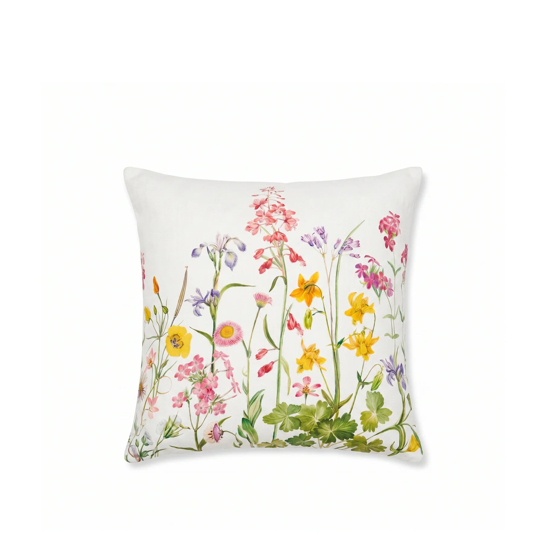 'Our June' Floral Linen Cushion Cover, 20" x  20"