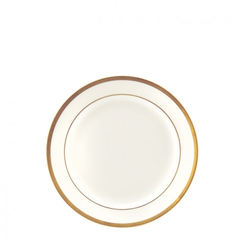 Gold Bracelet White with Gold Bread & Butter Plate