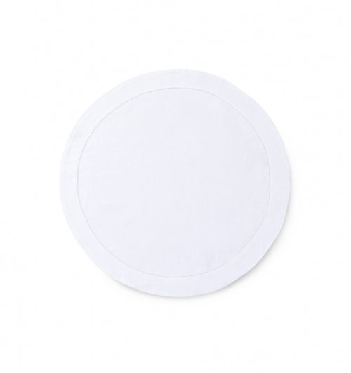 Classico White Round Placemat, Set of 4