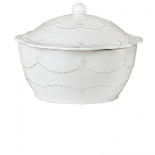 Berry & Thread Whitewash Small Covered Casserole