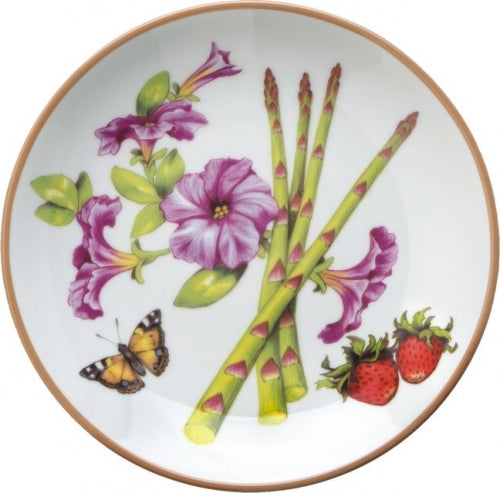 Summerlea Asparagus and Petunia Bread and Butter Plate