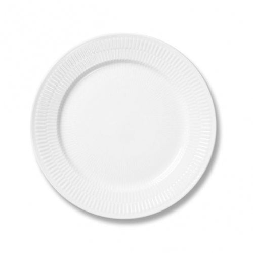 White Fluted Salad Plate