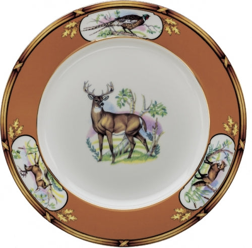 American Wildlife White Tail Buck Dinner Plate