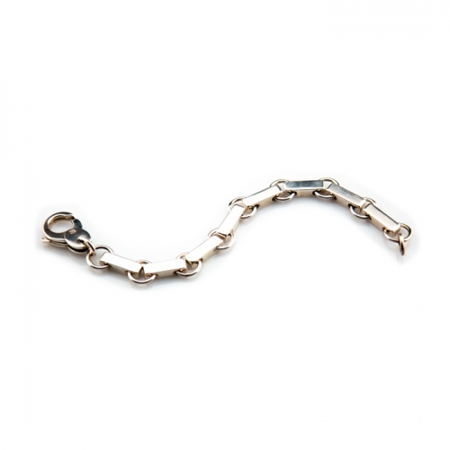 Unisex Sterling Silver Bar Bracelet