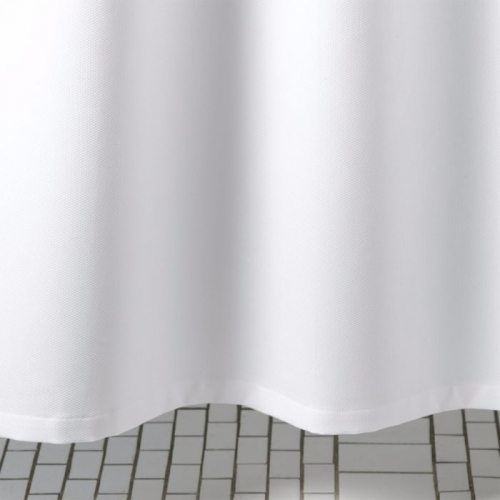 Birdseye Pique White Shower Curtain