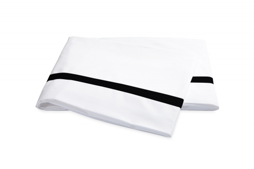 Lowell White With Black Flat Sheet