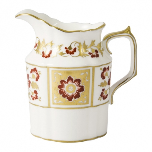 Derby Panel Red Creamer Jug | LV Harkness & Company