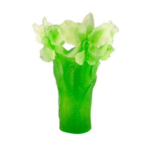 Large Green Orchid Vase