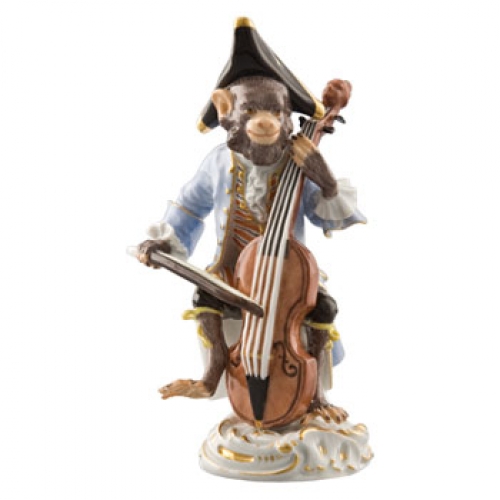 Bass Fiddle Player Figurine