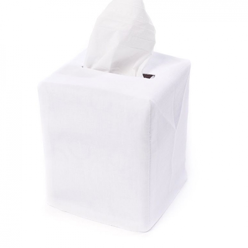White Tissue Box Cover