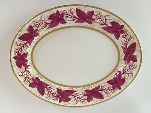 Hampton Court Burgundy Oval Dish 