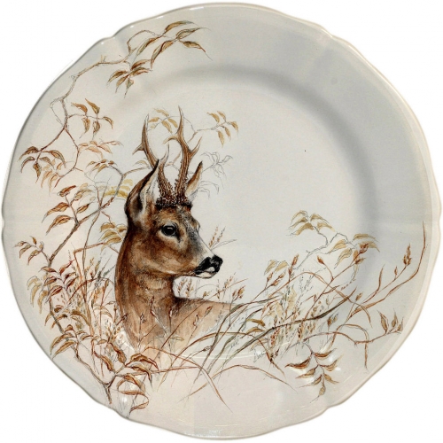 Sologne Dessert Plate - Deer