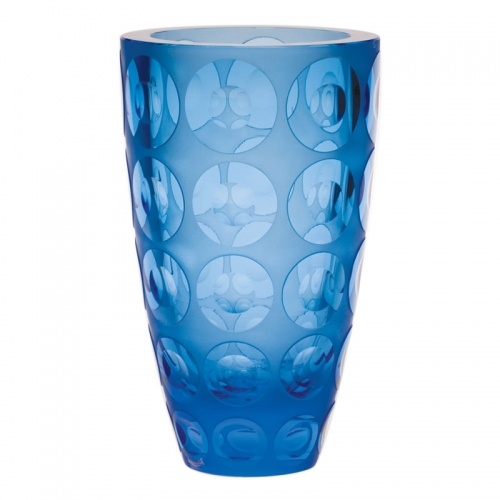 Aquamarine Op Art Vase