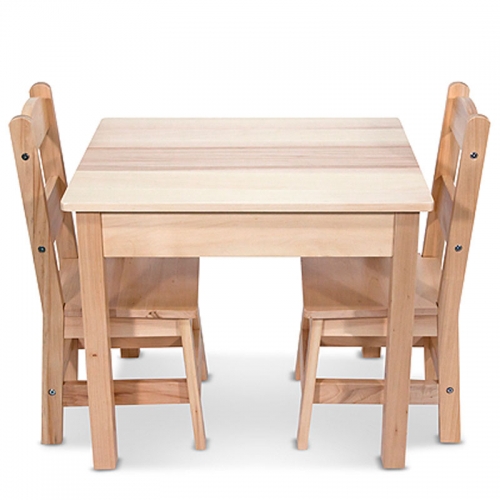 Wood Table & Chair Set