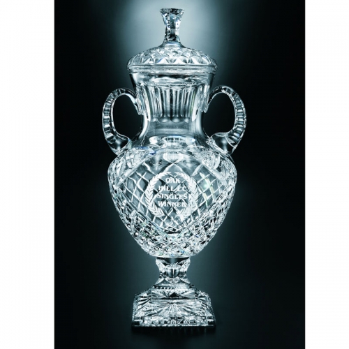 LVH Honor Crystal Urn Vase with Lid 15