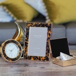 Faux Tortoiseshell & Gold 5x7 Photo Frame