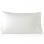 Giotto Ivory Standard Pillowcases, Pair For those who love the sleek feeling of a sateen along with the subtle formality of its muted luster, Giotto makes the right choice: its our classic (and most-popular) sateen. And with good reason: the luminous sheen and shine, rich drape, and silken hand mark it as bedding of the finest quality.

Fabrication:
Sateen

Finishing:
Classic-style flanges, approximate measurements:
Duvet Cover: 4-inches
Shams: 3-inches; Boudoir: 2-inches
Flat Sheet and Pillowcase cuffs: 4-inches

Hem:
Hemstitch

Care:
Machine wash warm water on gentle cycle. Do not use bleach (bleaching may weaken fabric & cause yellowing). Do not use fabric softener. Wash dark colors separately. Tumble dry on low heat. Remove while still damp. Iron on \cotton\ setting to regain luster and sheen.
