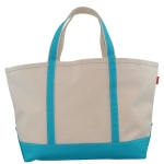 Large Turquoise Boat Tote