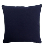 Pillow with Natural Trim - Navy 