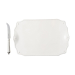 Berry & Thread Whitewash Serving Board with Knife Set 15