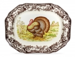 Woodland Turkey Octagonal Platter 19\ Length


