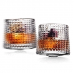 Revolve Spinning Double Old Fashion Glass, Set of 2